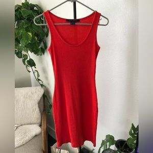 FRENCH CONNECTION - Ribbed midi dress - US Size 4.